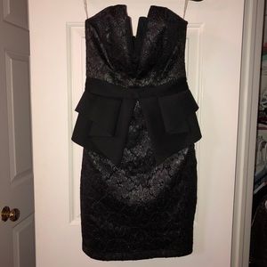 Peplum Black Cocktail/Party Dress NWT